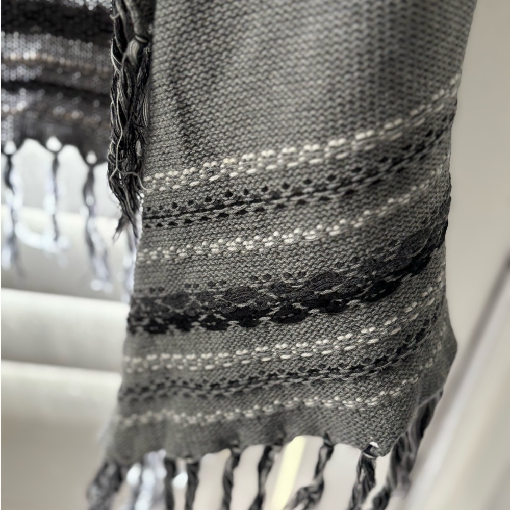 CAbi Gray Fringe Open Cardigan‎ - Picture 6 of 10